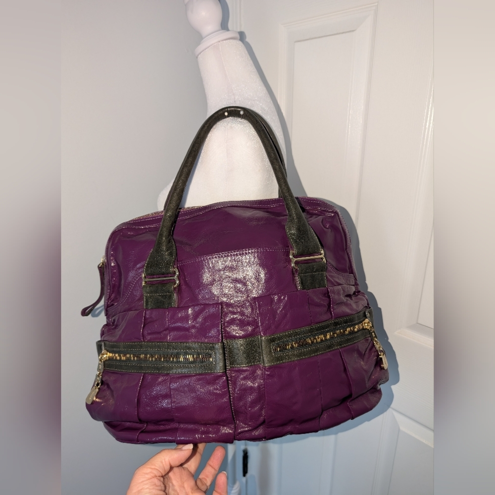 See By Chloé Day Tripper Purple Leather Satchel